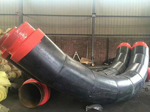 Polyurethane insulated bent pipe